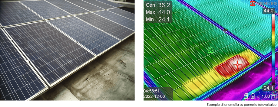 Inspección de paneles fotovoltaicos con cámara termográfica Hikmicro