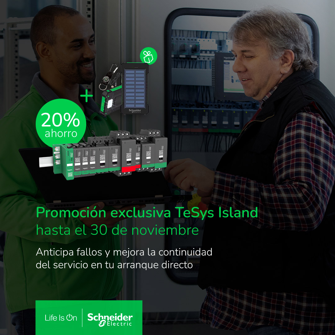 Compra TeSys Island de Schneider Electric con un 20% de ahorro en Grupo Elektra