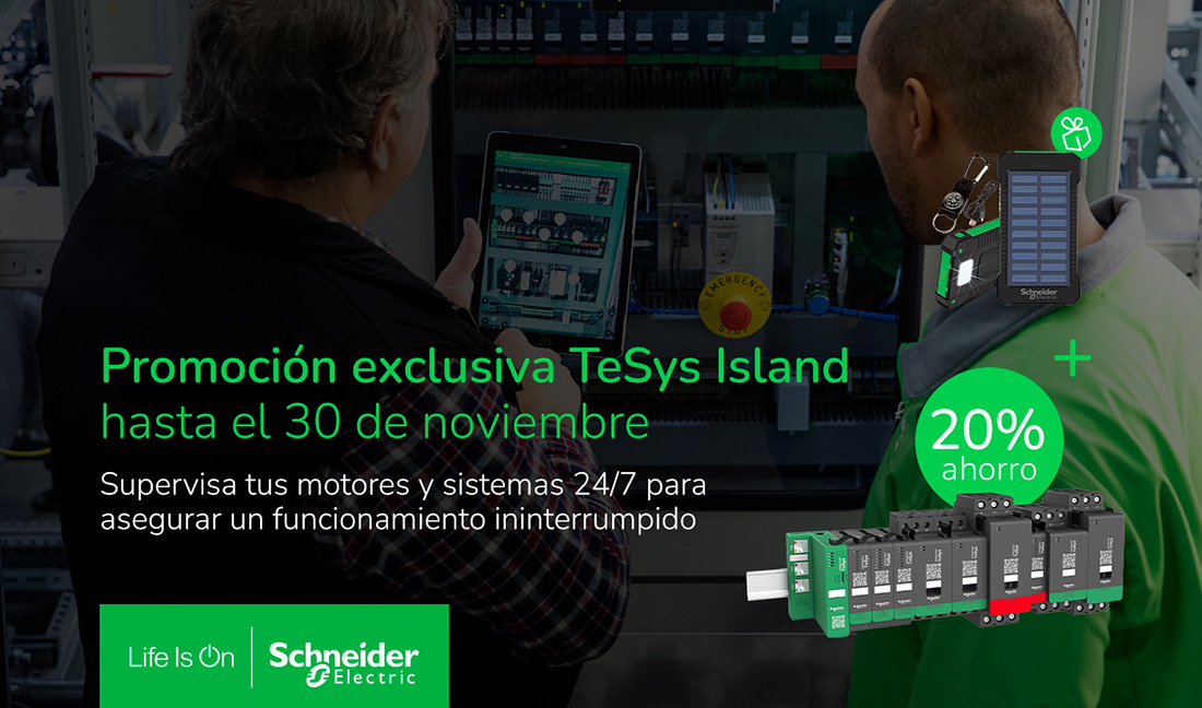 Compra TeSys Island de Schneider Electric con un 20% de ahorro en Grupo Elektra