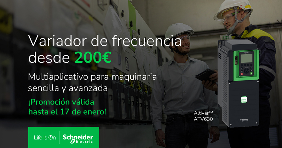 promoción schneider electric variadores de velocidad