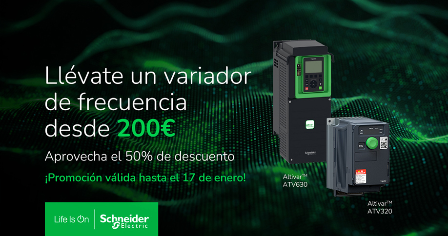 promoción schneider electric variadores de velocidad