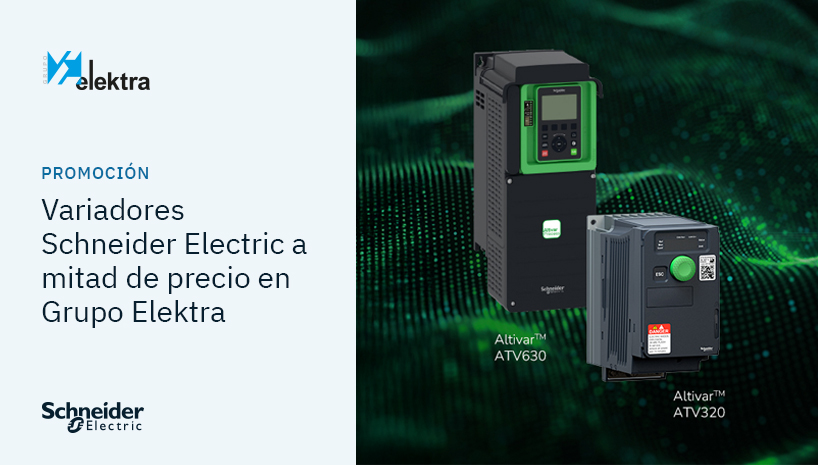 Termina y empieza el año de la forma más eficiente posible con estos variadores Schneider Electric a un precio genial