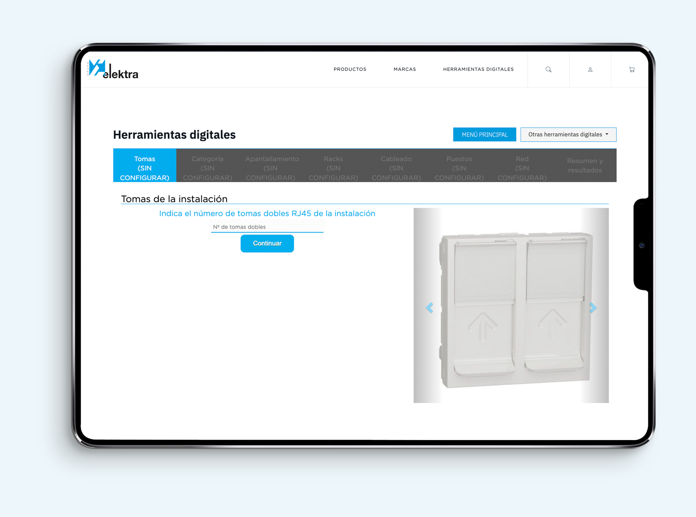 configurador de cableado selección rápida y segura de productos