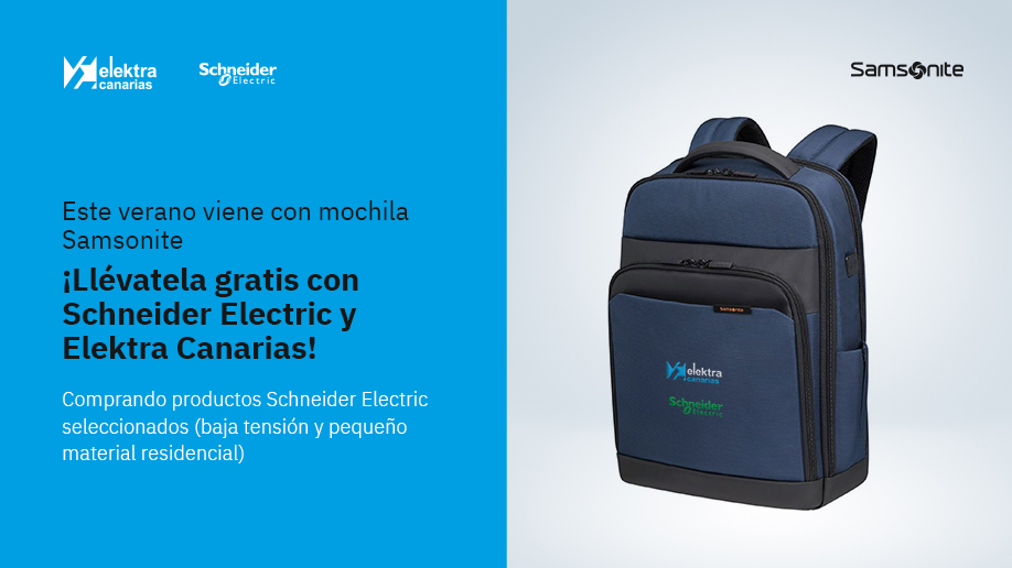 Llévate esta mochila gratis en Elektra Canarias