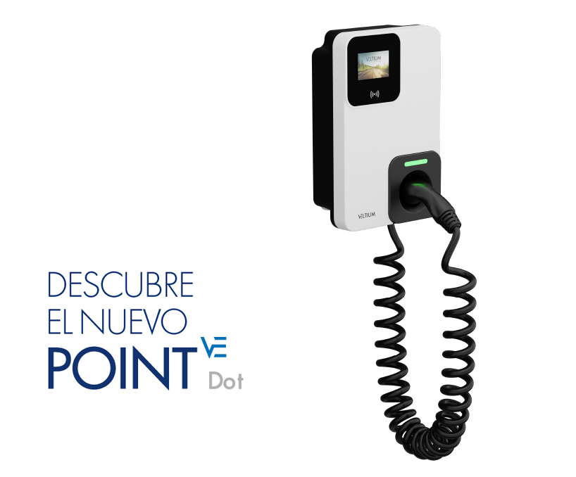 características POINT Dot de Veltium: el cargador para vehículo eléctrico que lo tiene en cuenta todo 