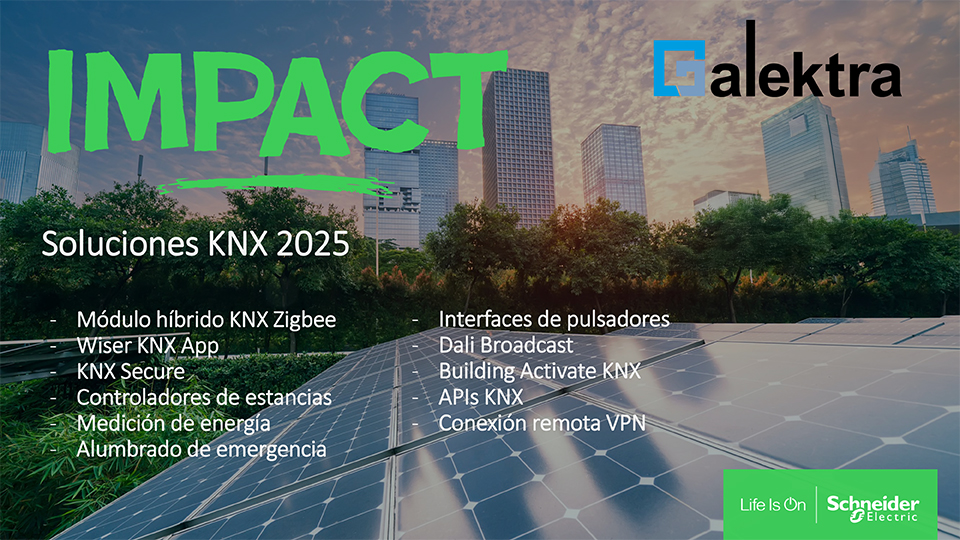 Novedades KNX 2025 (Schneider Electric) en Galektra