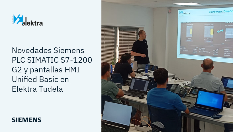 Control de movimiento real, visualización avanzada y seguridad: lo que se llevaron los asistentes a esta formación de Siemens y Grupo Elektra en Tudela