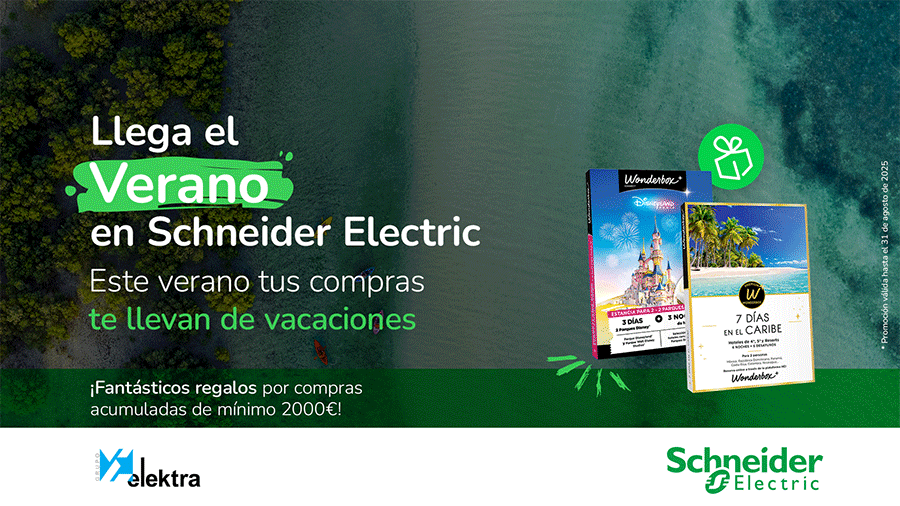 Llévate regalos directos comprando Schneider Electric en Grupo Elektra