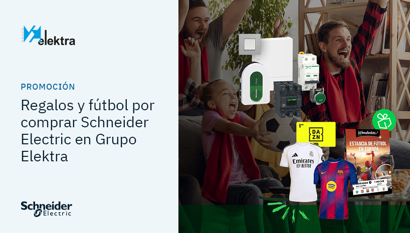 Marca un gol en tu trabajo con Grupo Elektra y Schneider Electric