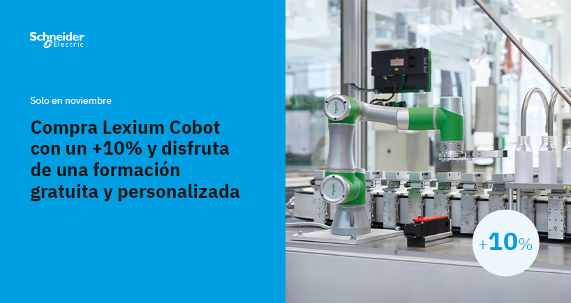 Compra Lexium Cobot con un +10% y te damos una formación personal gratis