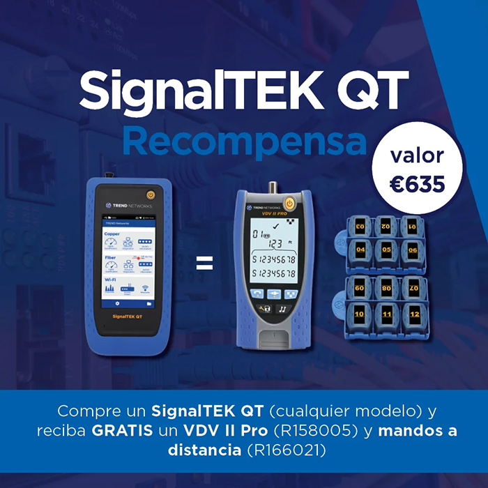promoción Trend Networks equipos SignalTEK QT