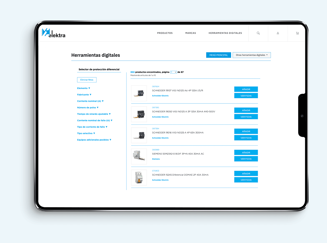 1. Protege correctamente cada circuito de manera personalizada