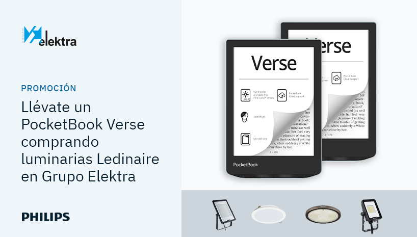 Consigue un PocketBook Verse comprando productos Philips Ledinaire