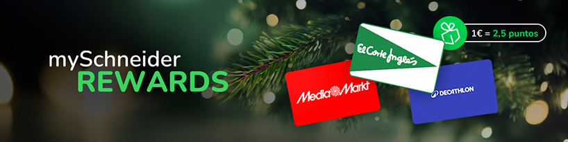 Multiplica x2,5 tus compras con mySchneider Electric Rewards 