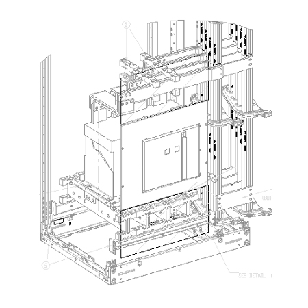cómo hacemos la conexión de los cables de un interruptor de 2000 A de Schneider Electric