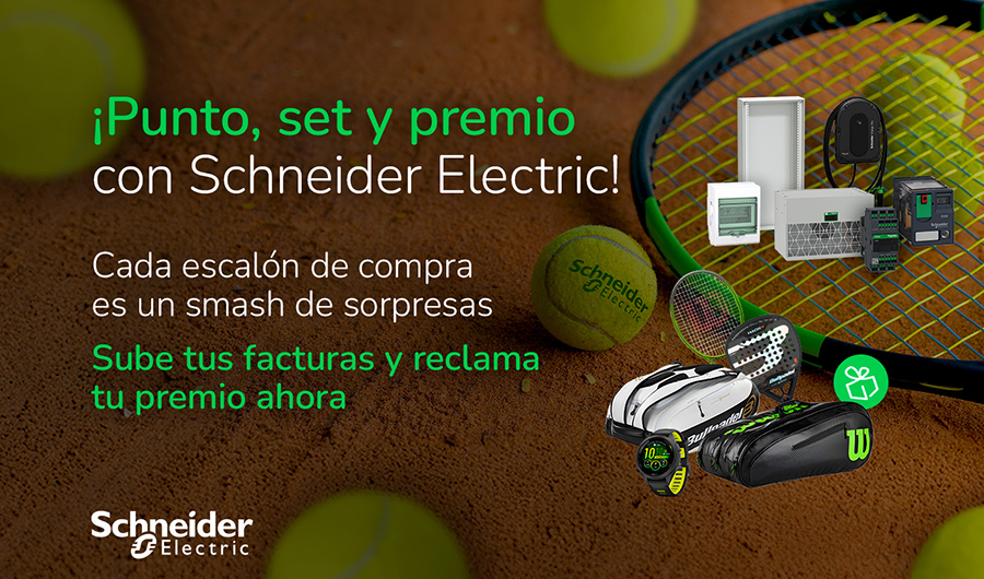 Regalos deportivos por tus compras de Schneider Electric