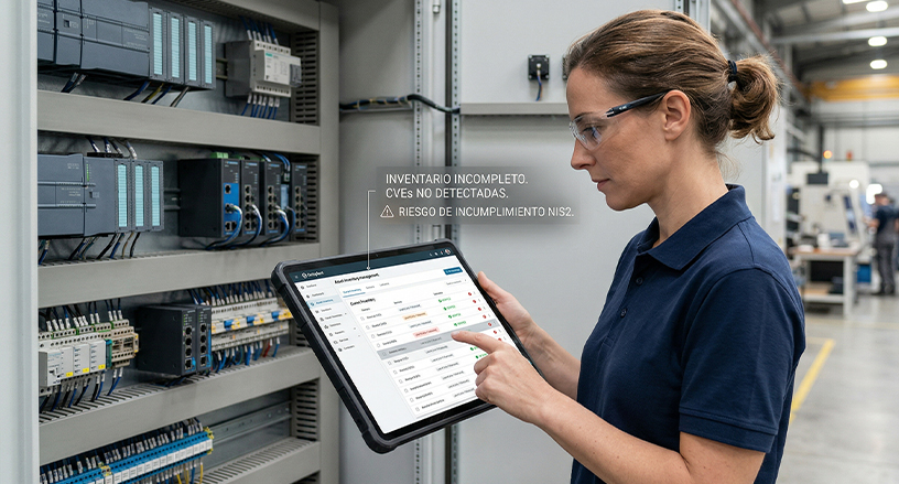 El verdadero riesgo no es el hacker sofisticado: es la vulnerabilidad conocida que lleva meses publicada y que nadie en tu planta ha revisado.