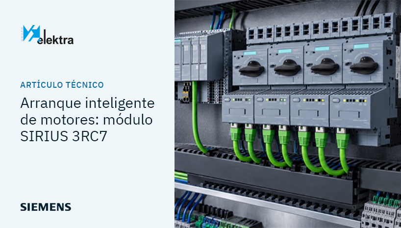 Arranque inteligente de motores: el módulo de enlace inteligente SIRIUS 3RC7 de Siemens